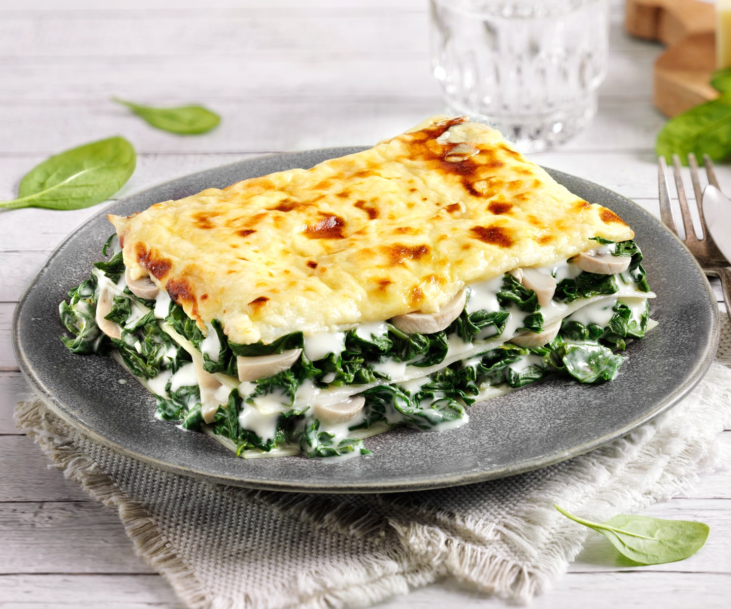 Lasagnes épinards, fromage de chèvre et emmental (16278) | Vous offre le  meilleur 