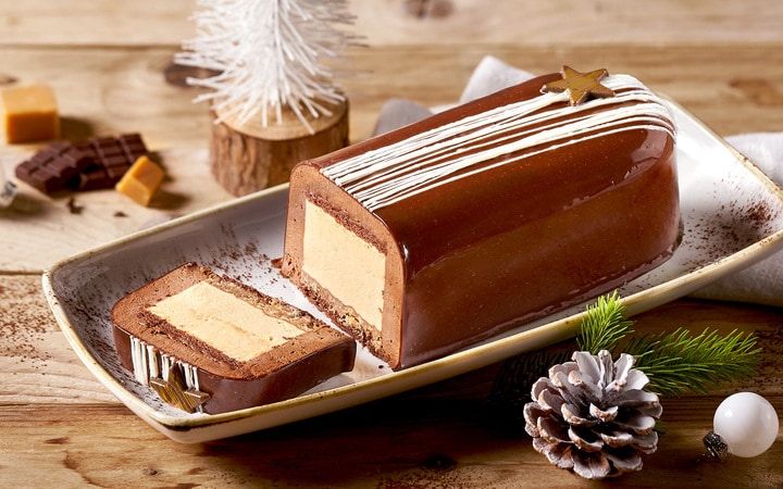 Bûche Folie Gourmande - chocolat / caramel (Numéro d’article 06895)